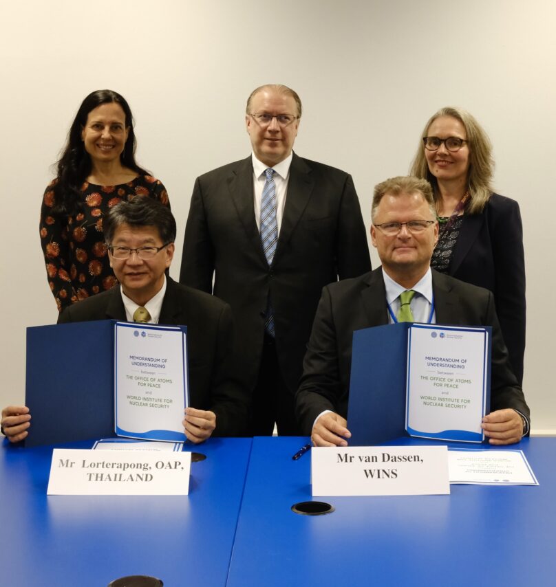 Memorandum of Understanding Renewed Between WINS and Thailand’s Office of Atoms for Peace